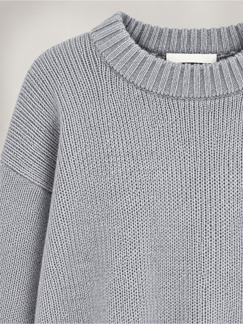 NA-KD Gray Wool Blend Oversized Knit Sweater – Women’s Size L - Picture 5 of 10